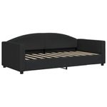 Casa si Gradina - Mobilier - Paturi si accesorii - Paturi - Cadru de pat, negru, 90x190 cm, material textil - Infinity.ro