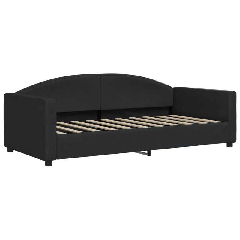 Casa si Gradina - Mobilier - Paturi si accesorii - Paturi - Cadru de pat, negru, 90x190 cm, material textil - Infinity.ro