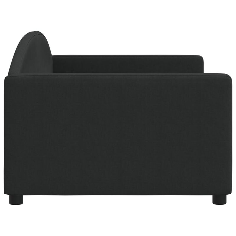 Casa si Gradina - Mobilier - Paturi si accesorii - Paturi - Cadru de pat, negru, 90x190 cm, material textil - Infinity.ro