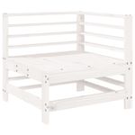 Casa si Gradina - Gradina si terasa - Mobilier exterior - Seturi mobila gradina - Set mobilier relaxare gradina, 8 piese, alb, lemn masiv de pin - Infinity.ro