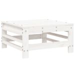 Casa si Gradina - Gradina si terasa - Mobilier exterior - Seturi mobila gradina - Set mobilier relaxare gradina, 8 piese, alb, lemn masiv de pin - Infinity.ro