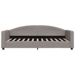 Casa si Gradina - Mobilier - Paturi si accesorii - Paturi - Pat de zi, gri taupe, 90x200 cm, material textil - Infinity.ro
