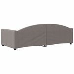 Casa si Gradina - Mobilier - Paturi si accesorii - Paturi - Pat de zi, gri taupe, 90x200 cm, material textil - Infinity.ro
