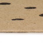 Casa si Gradina - Textile si covoare - Covoare - Covoare casa - Covor manual cu imprimeu buline, 120 cm, iuta - Infinity.ro