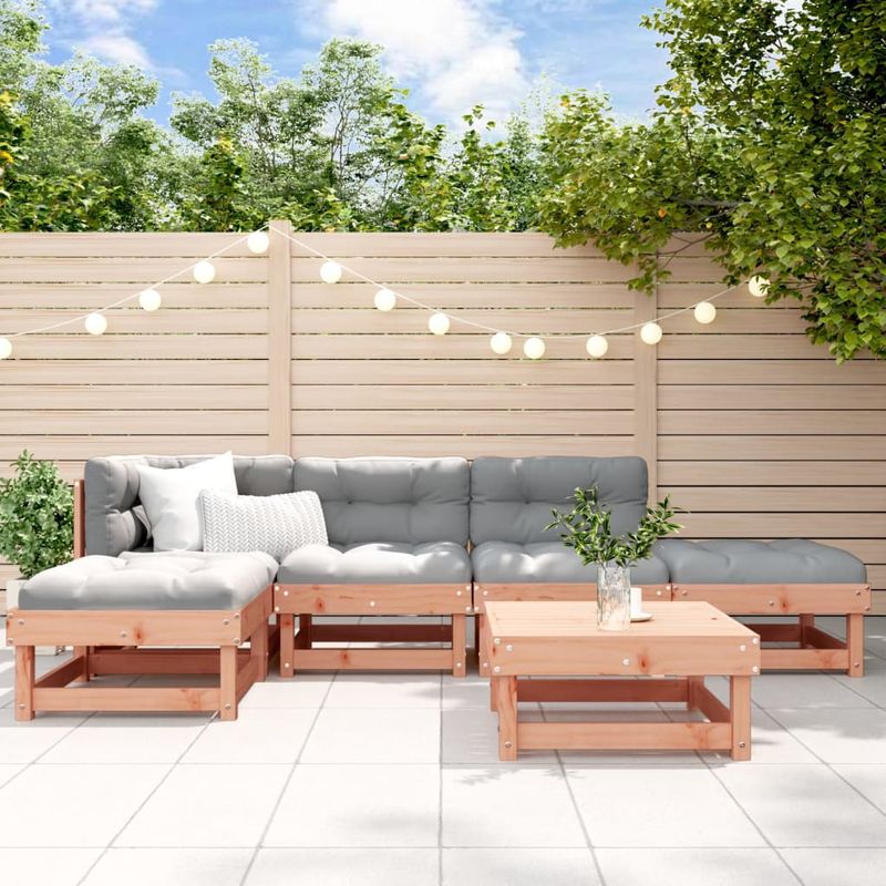 Casa si Gradina - Gradina si terasa - Mobilier exterior - Seturi mobila gradina - Set mobilier relaxare gradina, 6 piese, lemn masiv Douglas - Infinity.ro