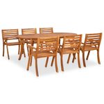 Casa si Gradina - Gradina si terasa - Mobilier exterior - Seturi mobila gradina - Set mobilier de gradina, 7 piese, lemn masiv de acacia - Infinity.ro