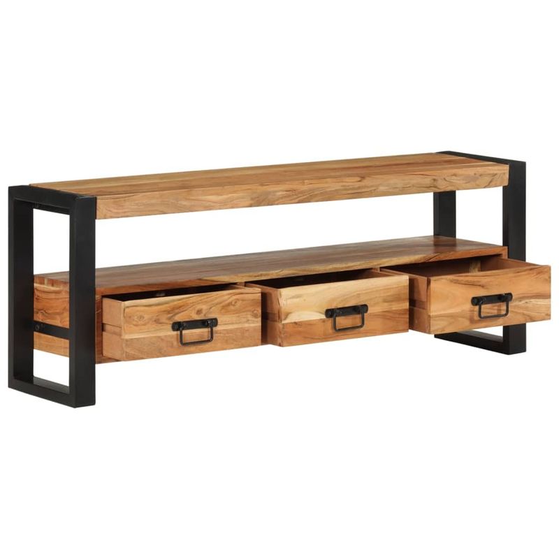Casa si Gradina - Mobilier - Comode si corpuri - Comode - Comoda TV, 120x30x45 cm, lemn masiv de acacia - Infinity.ro