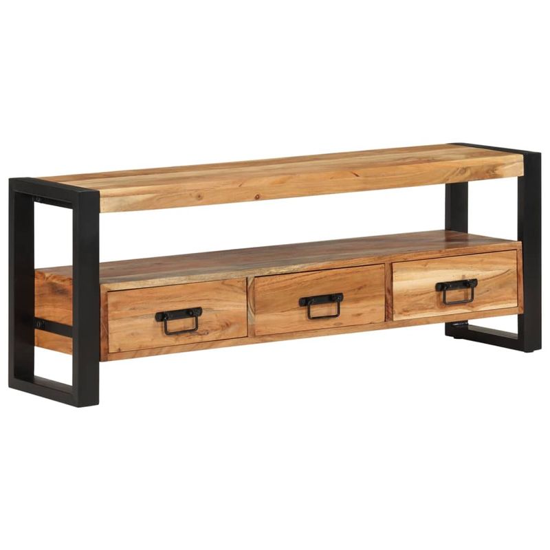 Casa si Gradina - Mobilier - Comode si corpuri - Comode - Comoda TV, 120x30x45 cm, lemn masiv de acacia - Infinity.ro