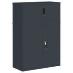 Casa si Gradina - Constructii - Depozitare, transport si protectie - Rafturi, fisete si vestiare - Fiset, antracit, 90x40x130 cm, otel - Infinity.ro