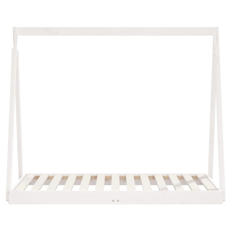 Casa si Gradina - Mobilier - Mobilier copii - Patuturi copii - Cadru de pat pentru copii, alb, 70x140 cm, lemn masiv de pin - Infinity.ro