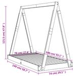 Casa si Gradina - Mobilier - Mobilier copii - Patuturi copii - Cadru de pat pentru copii, alb, 70x140 cm, lemn masiv de pin - Infinity.ro