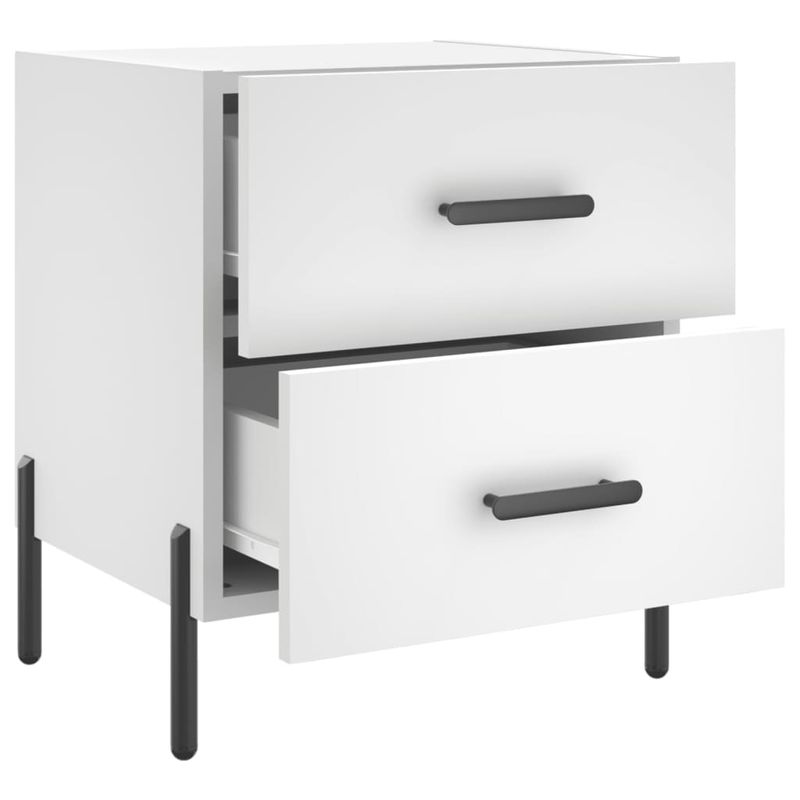 Casa si Gradina - Mobilier - Comode si corpuri - Noptiere - Noptiera, alb, 40x35x47,5 cm, lemn compozit - Infinity.ro
