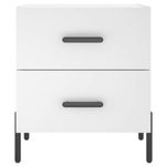 Casa si Gradina - Mobilier - Comode si corpuri - Noptiere - Noptiera, alb, 40x35x47,5 cm, lemn compozit - Infinity.ro