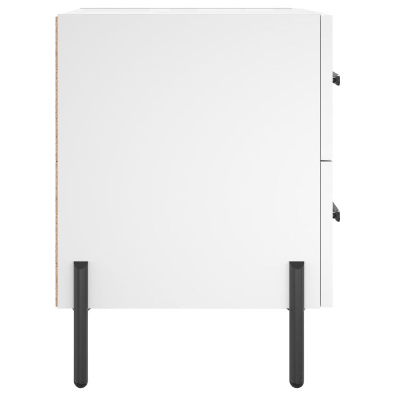 Casa si Gradina - Mobilier - Comode si corpuri - Noptiere - Noptiera, alb, 40x35x47,5 cm, lemn compozit - Infinity.ro