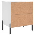 Casa si Gradina - Mobilier - Comode si corpuri - Noptiere - Noptiera, alb, 40x35x47,5 cm, lemn compozit - Infinity.ro