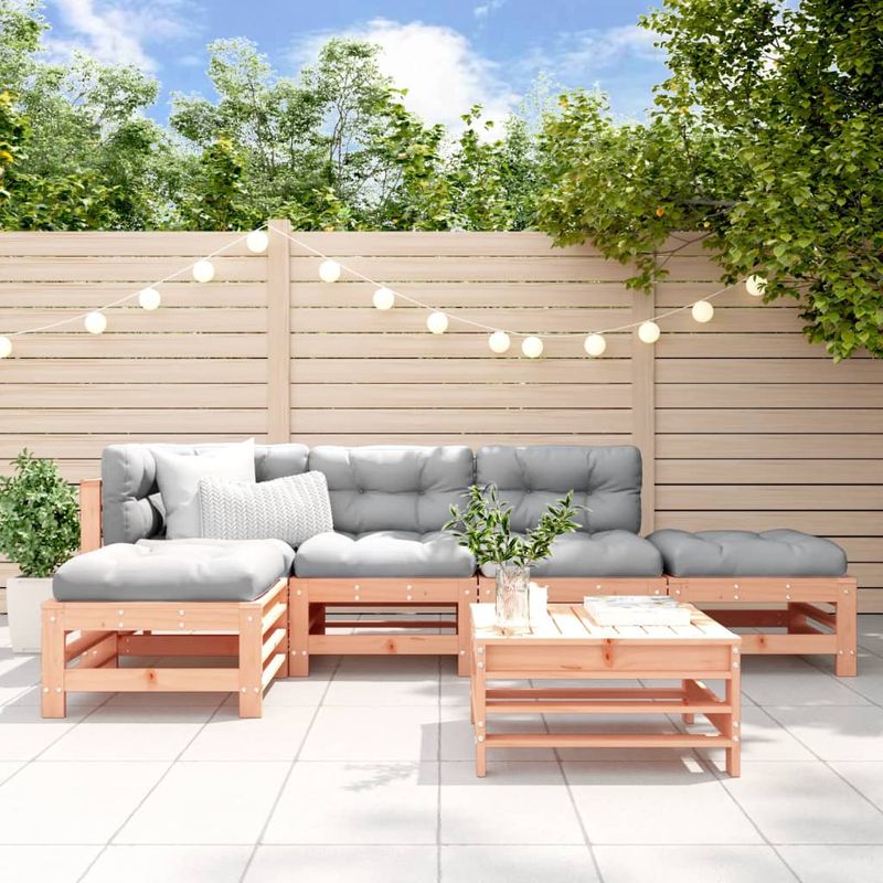 Casa si Gradina - Gradina si terasa - Mobilier exterior - Seturi mobila gradina - Set mobilier relaxare gradina, 6 piese, lemn masiv Douglas - Infinity.ro