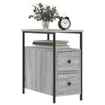 Casa si Gradina - Mobilier - Comode si corpuri - Noptiere - Noptiere, 2 buc., gri sonoma, 30x60x60 cm, lemn compozit - Infinity.ro