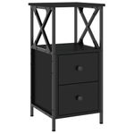 Casa si Gradina - Mobilier - Comode si corpuri - Noptiere - Noptiera, negru, 34x35,5x70 cm, lemn compozit - Infinity.ro