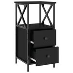 Casa si Gradina - Mobilier - Comode si corpuri - Noptiere - Noptiera, negru, 34x35,5x70 cm, lemn compozit - Infinity.ro