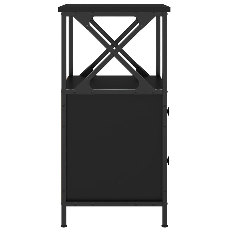 Casa si Gradina - Mobilier - Comode si corpuri - Noptiere - Noptiera, negru, 34x35,5x70 cm, lemn compozit - Infinity.ro