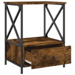 Casa si Gradina - Mobilier - Comode si corpuri - Noptiere - Noptiera, stejar fumuriu, 50x41x65 cm, lemn prelucrat - Infinity.ro