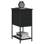 Casa si Gradina - Mobilier - Comode si corpuri - Noptiere - Noptiera, negru, 32x42x70 cm, lemn compozit - Infinity.ro
