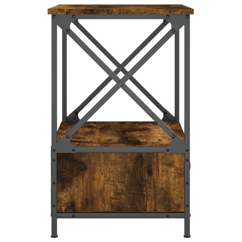 Casa si Gradina - Mobilier - Comode si corpuri - Noptiere - Noptiera, stejar fumuriu, 50x41x65 cm, lemn prelucrat - Infinity.ro