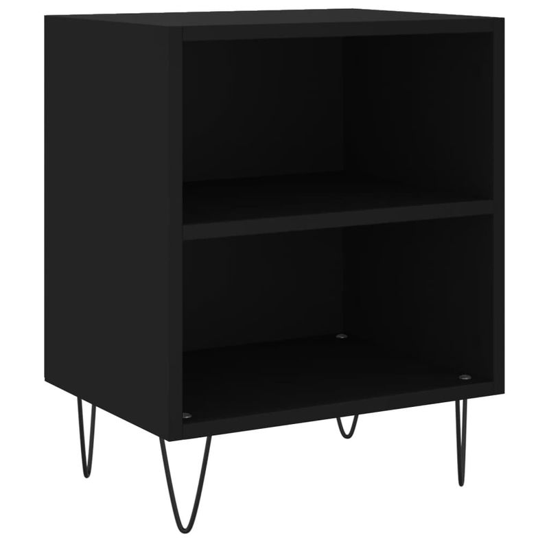 Casa si Gradina - Mobilier - Comode si corpuri - Noptiere - Noptiere, 2 buc., negru, 40x30x50 cm, lemn compozit - Infinity.ro
