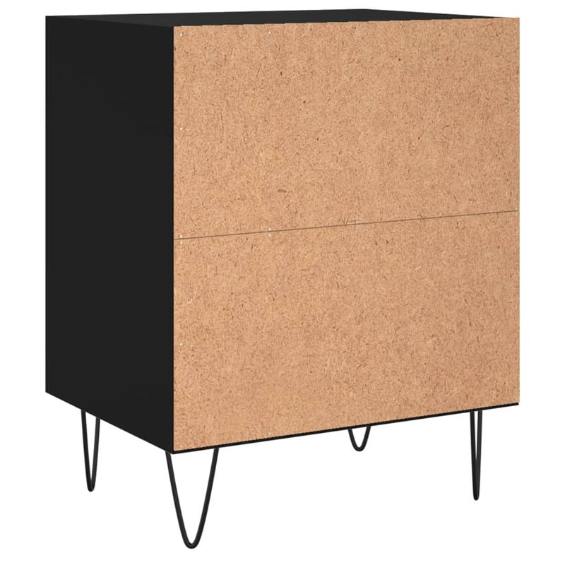 Casa si Gradina - Mobilier - Comode si corpuri - Noptiere - Noptiere, 2 buc., negru, 40x30x50 cm, lemn compozit - Infinity.ro