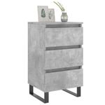 Casa si Gradina - Mobilier - Comode si corpuri - Noptiere - Noptiere, 2 buc., gri beton, 40x35x69 cm, lemn compozit - Infinity.ro