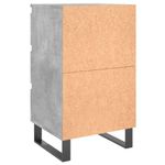 Casa si Gradina - Mobilier - Comode si corpuri - Noptiere - Noptiere, 2 buc., gri beton, 40x35x69 cm, lemn compozit - Infinity.ro