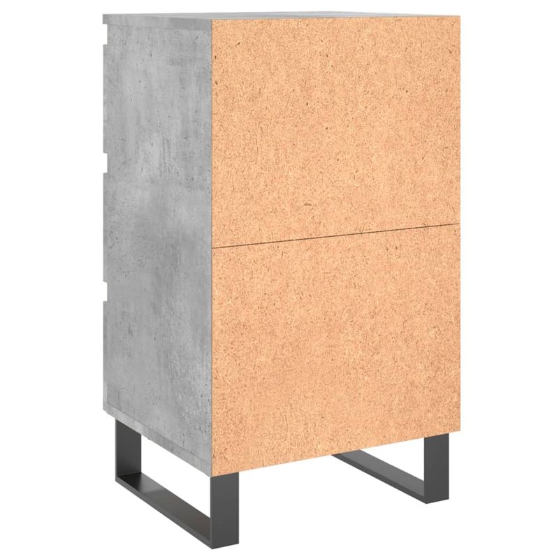 Casa si Gradina - Mobilier - Comode si corpuri - Noptiere - Noptiere, 2 buc., gri beton, 40x35x69 cm, lemn compozit - Infinity.ro