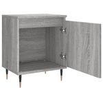 Casa si Gradina - Mobilier - Comode si corpuri - Noptiere - Noptiera, gri sonoma, 40x30x50 cm, lemn compozit - Infinity.ro