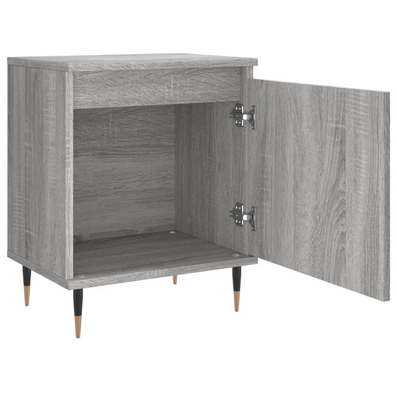 Casa si Gradina - Mobilier - Comode si corpuri - Noptiere - Noptiera, gri sonoma, 40x30x50 cm, lemn compozit - Infinity.ro