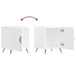 Casa si Gradina - Mobilier - Comode si corpuri - Noptiere - Noptiera, alb extralucios, 40x40x50 cm, lemn compozit - Infinity.ro