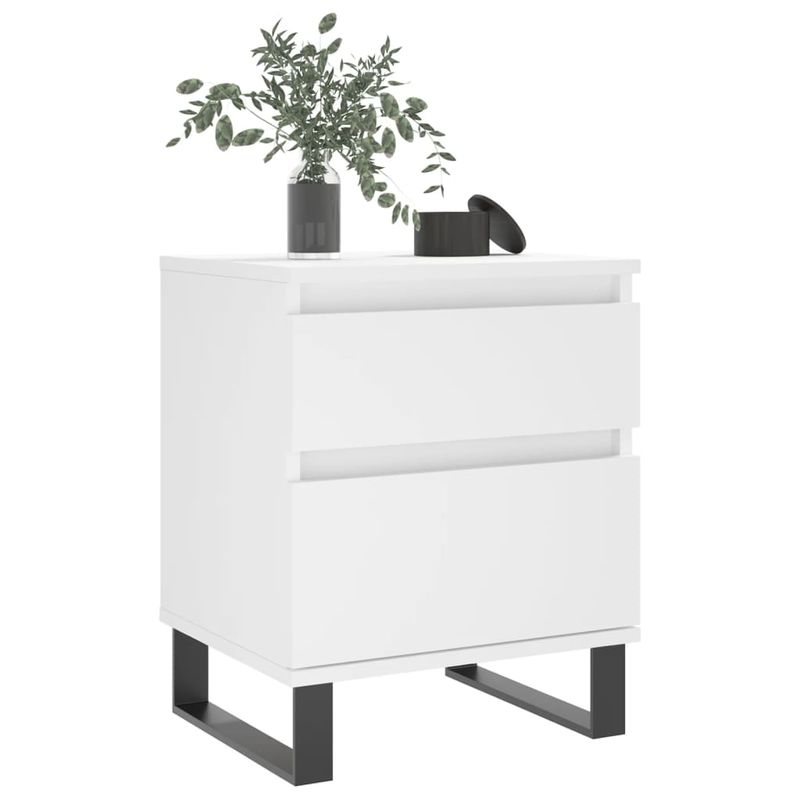 Casa si Gradina - Mobilier - Comode si corpuri - Noptiere - Noptiera, alb, 40x35x50 cm, lemn prelucrat - Infinity.ro