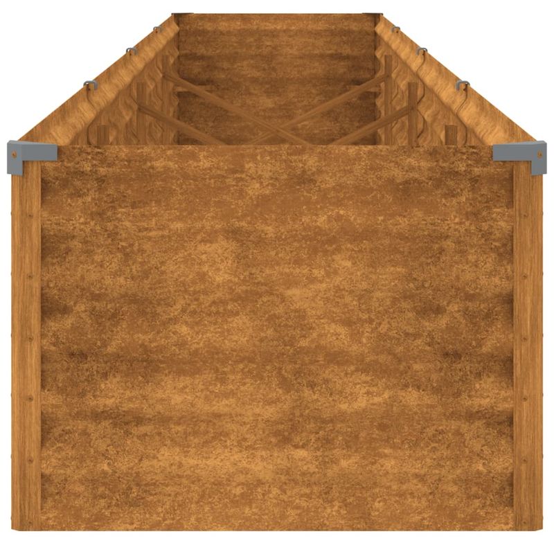 Casa si Gradina - Gradinarit si plante - Plante si ghivece - Ghivece si suporturi - Strat inaltat de gradina, 386x50x36 cm, otel corten - Infinity.ro