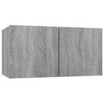 Casa si Gradina - Mobilier - Seturi de mobilier - Seturi living - Set dulapuri TV, 4 piese, gri sonoma, lemn prelucrat - Infinity.ro
