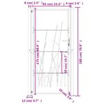 Casa si Gradina - Constructii - Usi interior, exterior si garaj - Usi garaj - Poarta pentru gradina, 105x180 cm, otel corten, model iarba - Infinity.ro