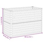 Casa si Gradina - Gradinarit si plante - Plante si ghivece - Ghivece si suporturi - Strat inaltat de gradina, 100x50x69 cm, otel corten - Infinity.ro