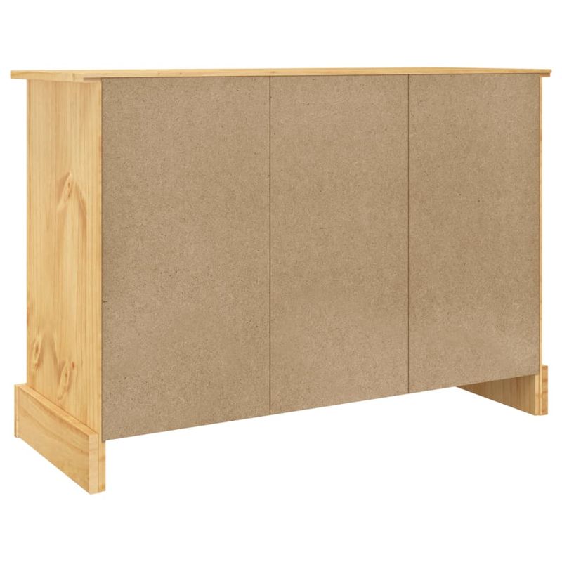 Casa si Gradina - Mobilier - Comode si corpuri - Comode - Servanta Corona, maro, 112x43x78 cm, lemn masiv de pin mexican - Infinity.ro