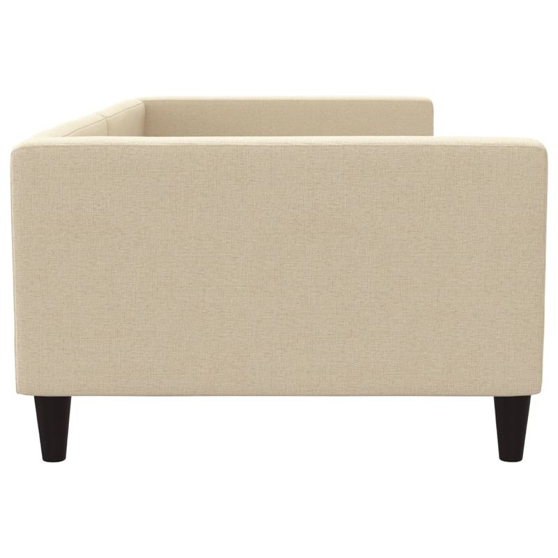 Casa si Gradina - Mobilier - Paturi si accesorii - Paturi - Cadru de pat, crem, 100 x 200 cm, material textil - Infinity.ro