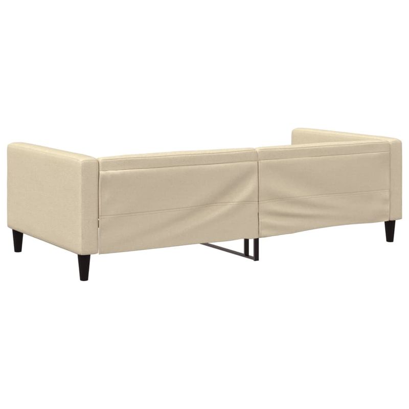 Casa si Gradina - Mobilier - Paturi si accesorii - Paturi - Cadru de pat, crem, 100 x 200 cm, material textil - Infinity.ro