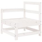 Casa si Gradina - Gradina si terasa - Mobilier exterior - Seturi mobila gradina - Set mobilier relaxare de gradina 5 piese alb lemn masiv de pin - Infinity.ro