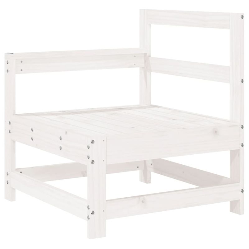 Casa si Gradina - Gradina si terasa - Mobilier exterior - Seturi mobila gradina - Set mobilier relaxare de gradina 5 piese alb lemn masiv de pin - Infinity.ro