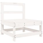 Casa si Gradina - Gradina si terasa - Mobilier exterior - Seturi mobila gradina - Set mobilier relaxare de gradina 5 piese alb lemn masiv de pin - Infinity.ro