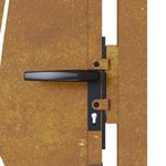 Casa si Gradina - Constructii - Usi interior, exterior si garaj - Usi garaj - Poarta pentru gradina, 105x130 cm, otel corten, model iarba - Infinity.ro