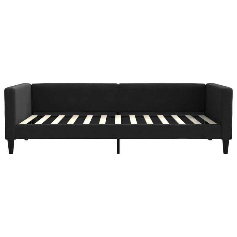 Casa si Gradina - Mobilier - Paturi si accesorii - Paturi - Cadru de pat, negru, 100 x 200 cm, material textil - Infinity.ro