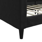 Casa si Gradina - Mobilier - Paturi si accesorii - Paturi - Cadru de pat, negru, 100 x 200 cm, material textil - Infinity.ro