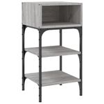 Casa si Gradina - Mobilier - Comode si corpuri - Noptiere - Noptiere, 2 buc., gri sonoma, 35x34,5x70 cm, lemn compozit - Infinity.ro